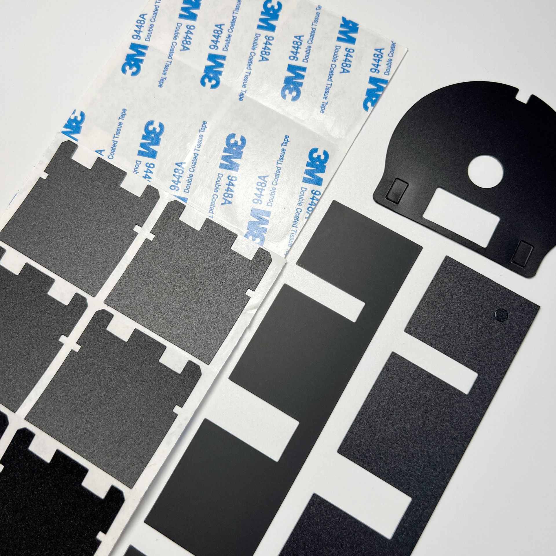 Fireproof and Flame Retardant PC Insulating Gasket Power Electrical Appliances High Temperature Resistant Shading Crease Black Adhesive petPVC Mylar Sheet