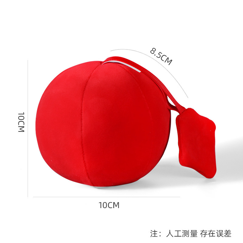 Baby vision training chasing red ball 0-1 year old baby ball toys 0-3 months early education cloth ball hand catch ball