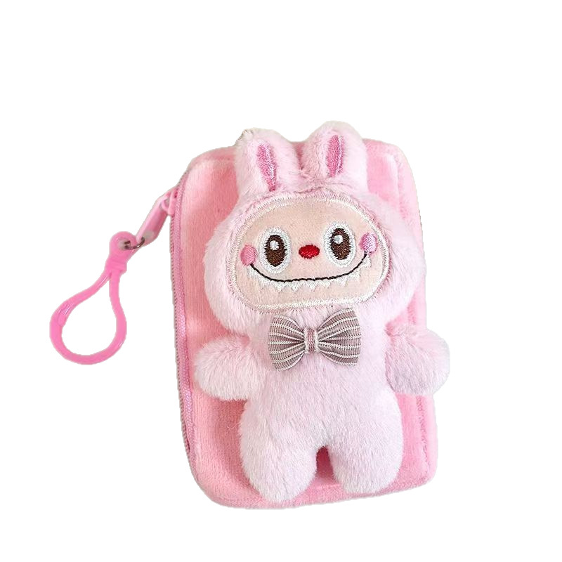 Tiktok and Xiaohongshu Trending Cute Plush Labubu Coin Purse Pendant, Labubu Earphone Backpack Accessory Gift