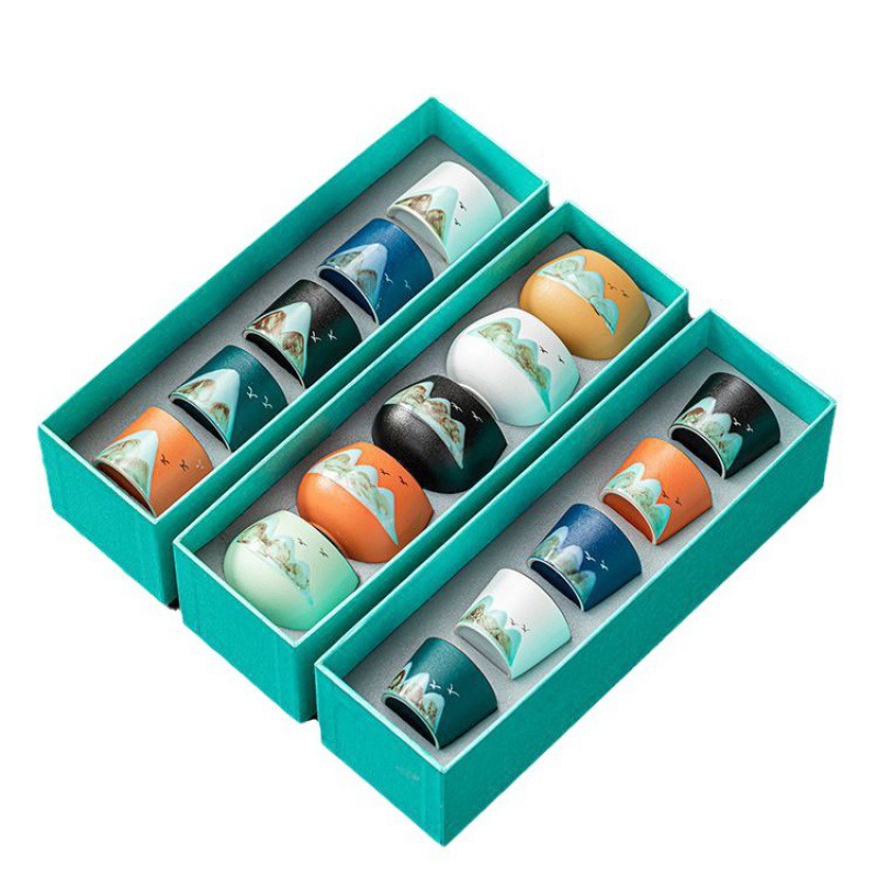 Wanli Shanhe Master Cup four-color Cup gift hand gift personal tea cup activity souvenir wholesale printed logo