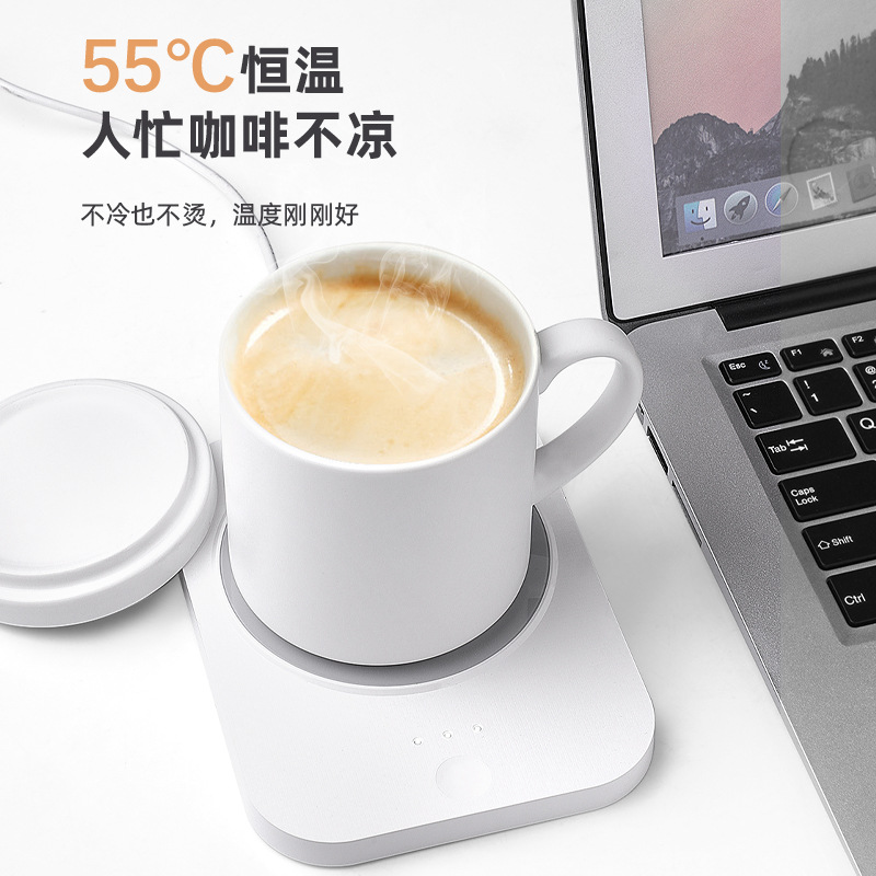 New Thermostatic Cup Ceramic Cup 55 Degree Warm Cup Heated Water Cup Wireless Charger Souvenir Opening Gift