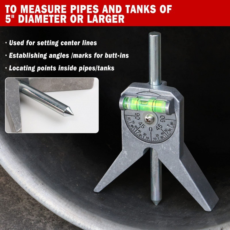 Pipe Locator Pipe Marking Ruler Pipe Center Finder