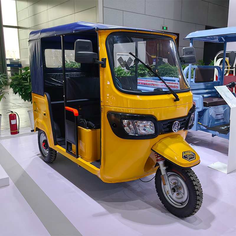 Foreign Trade Export Passenger Three-Wheeler High-Power Electric Passenger Bus Tuk-Tuk with Sunshade and Canopy Passenger Three-Wheeler