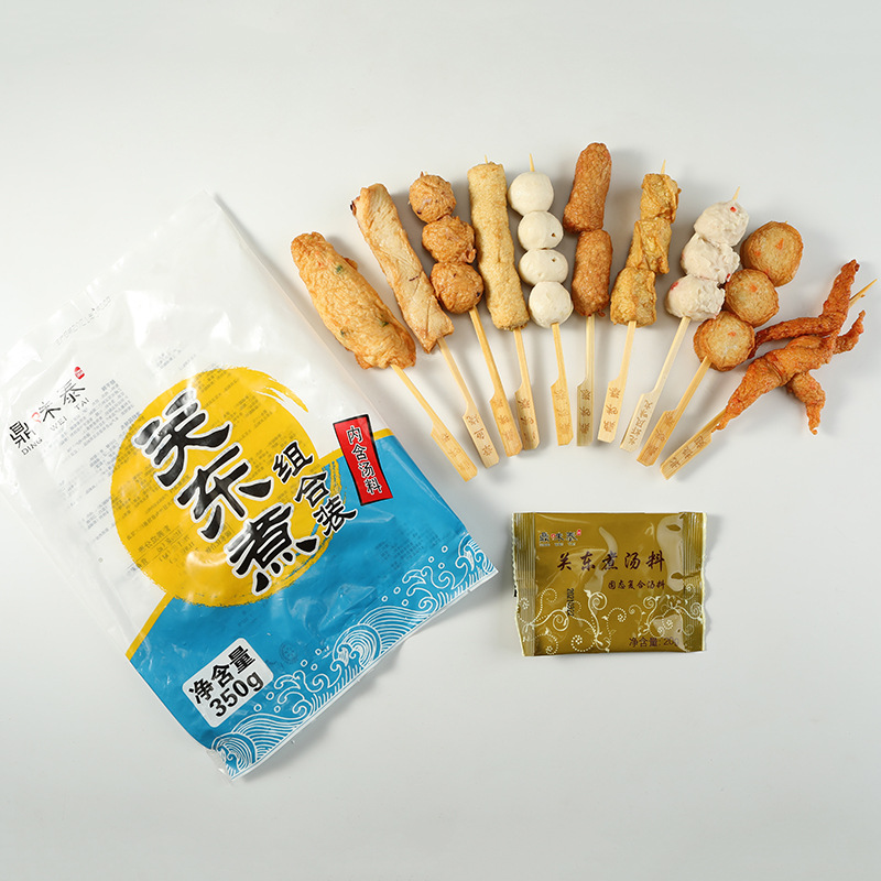 Oden Cooking Ingredients Combination 10 Skewers with Soup Ingredients Japanese-Style Lawson Convenience Store Same Style Hot Pot Instant Home 71 Free Shipping