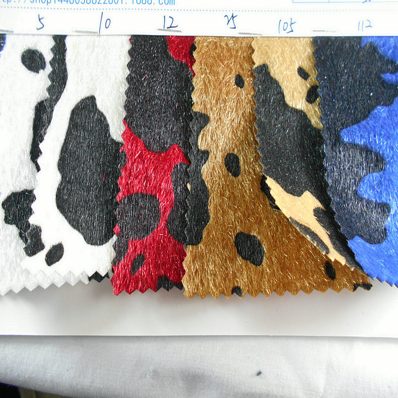 New Imitation Horse Wool Printed Dairy Leather Plain Color Horse Wool Transfer Printing Fry Shoes Material Luggage Handbag Decorative Fabric