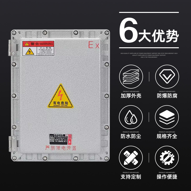 Dust Explosion-Proof Distribution Box Junction Box Explosion-Proof Instrument Box Control Cabinet Explosion-Proof Junction Box Outdoor Waterproof Box Manufacturer