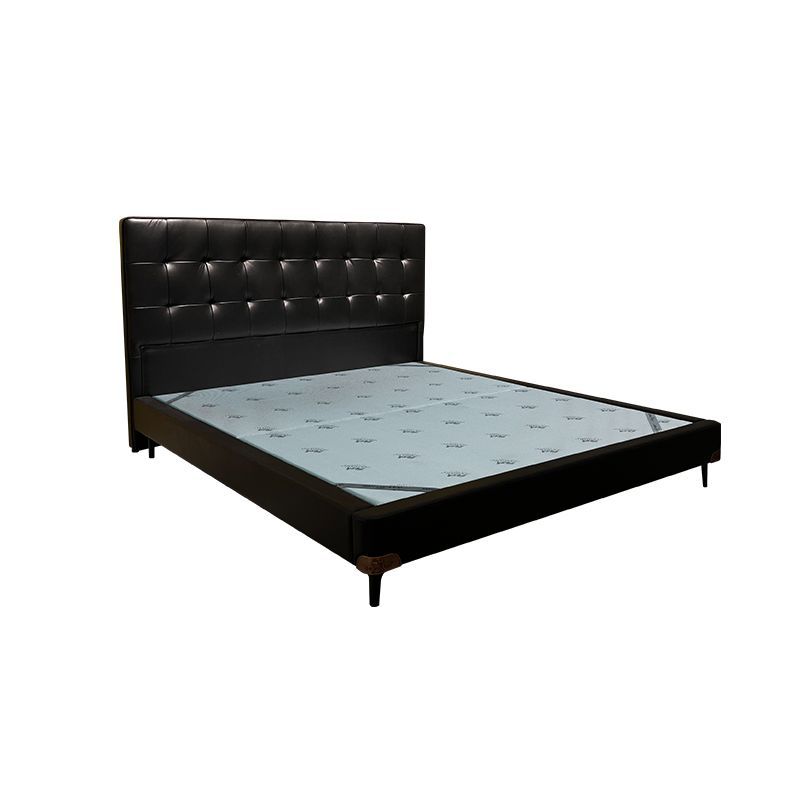 Light Luxury High-End Leather Bed 1.8m Master Bedroom Double Bed 1.5m High-End Italian-Style Home Leather Bed