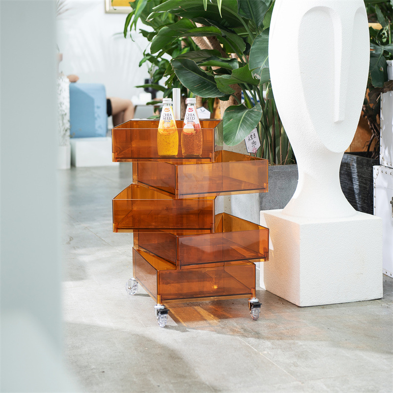 Rotating Storage Cabinet Movable Bedside Table ins Side Cabinet Simple Nordic Style Locker Internet Celebrity Cosmetic Storage Cabinet