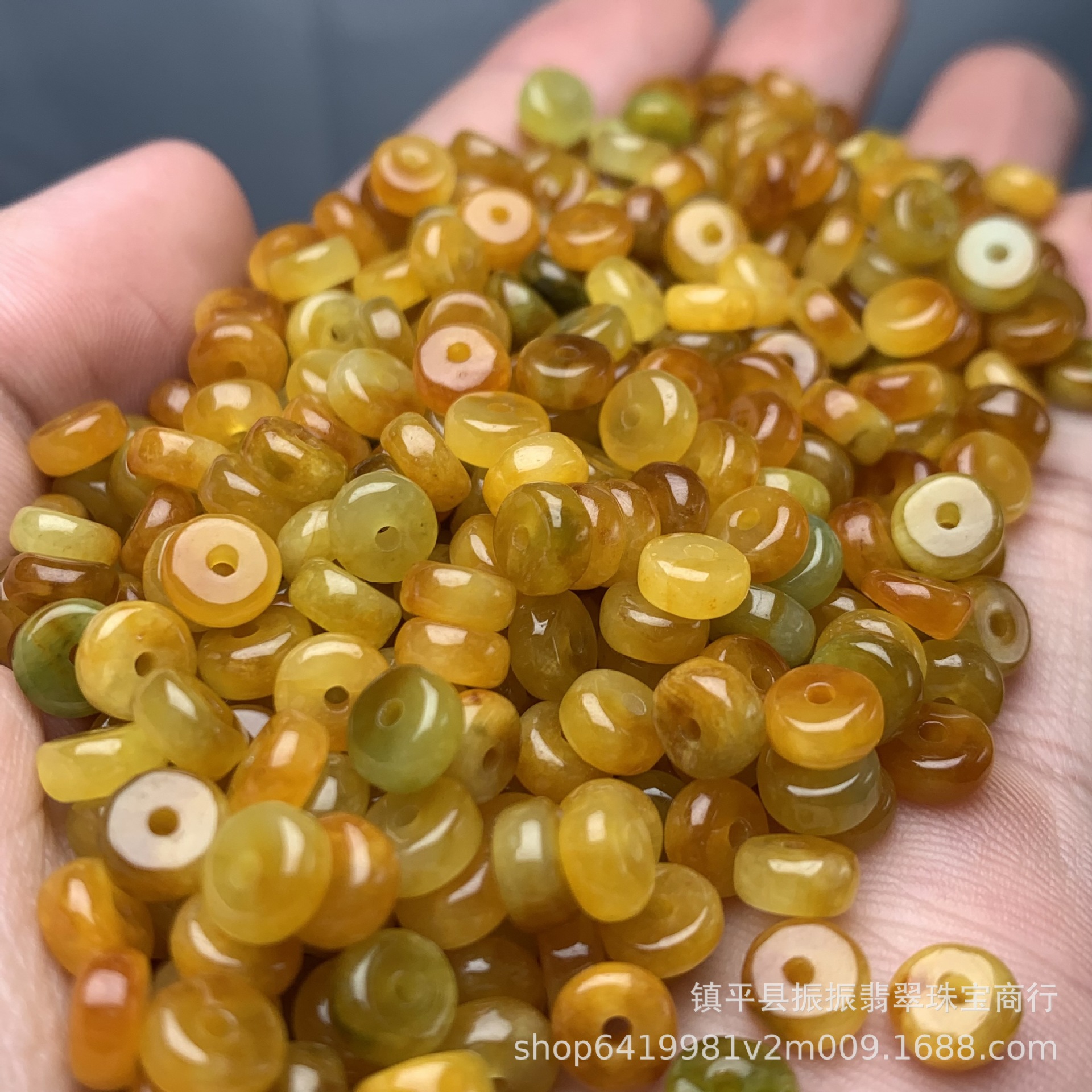 Бирманский нефрит желтой розы, 6 мм бусины абакус, оптовая продажа рассыпных бусин, аксессуары для браслетов и ожерелий из нефрита