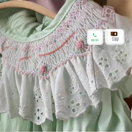 Hand-made Embroider, Smark Embroider, Fresh Stripesd Print, Kidsren's Clothing, Adult Clothing, Handmade Semi-finished Products