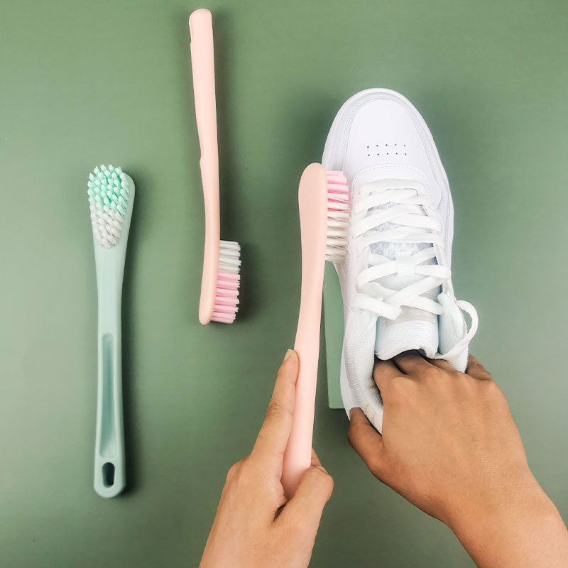 Shoe Brush Household Laundry Plastic Soft Hair Hard Hair Cleaning Brush Student Multifunctional Brush Long Handle Brush Silicone Brush