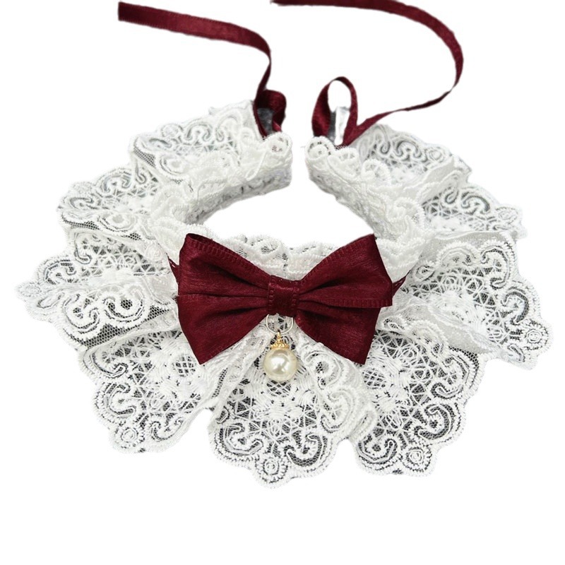 Dog saliva towel pet scarf cat large, medium and small dog bib pet jewelry necklace collar Bell dog bow tie