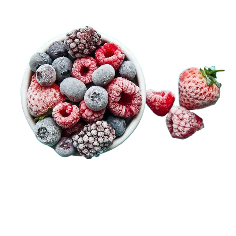 Frozen Mixed Berry Fruit Blueberry Fresh Cranberry Frozen Red Raspberry Low Sugar Low Carb Berry Quick Frozen Fruit