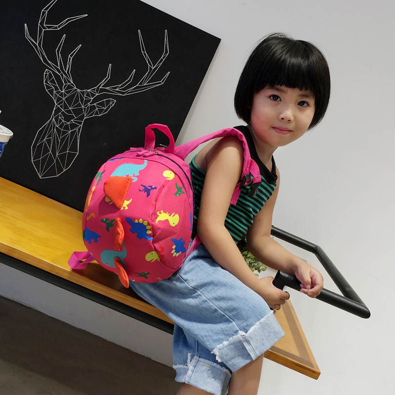 Wholesale Kindergarten Children's School Bag Cartoon Cute Dinosaur Anti-lost Baby Bag Small Backpack Children's Small School Bag