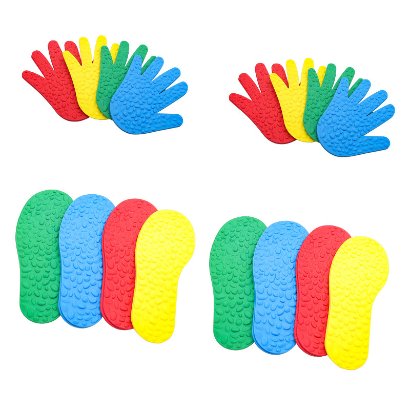 Kindergarten sensory training equipment hand and foot print children's sports outdoor games sports hand and foot board game props