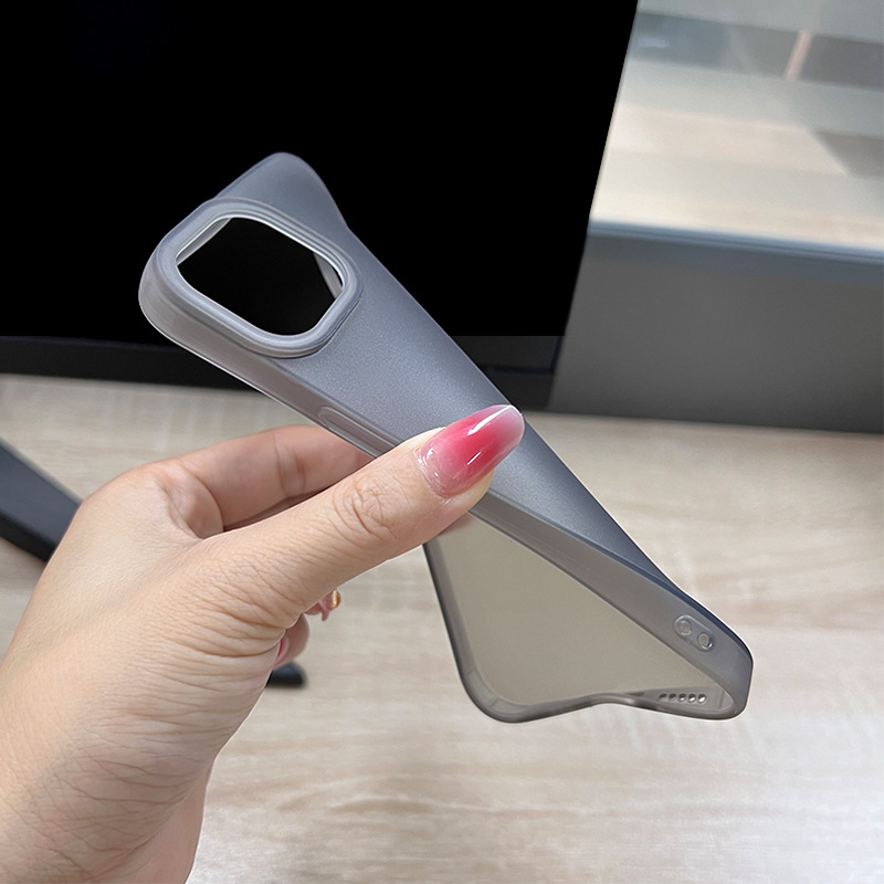 Suitable for Iphone16 Mobile Phone Case Apple 15Pro Frosted Tpu Transparent 14 All-Inclusive 17P Anti-Fall Max Protective Case