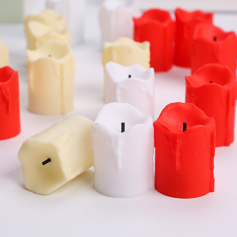 Wedding Led Digital Artificial Candle Light Holiday Dinner Bar Tearing Craft Birthday Candle Electric Candle Light Wholesale