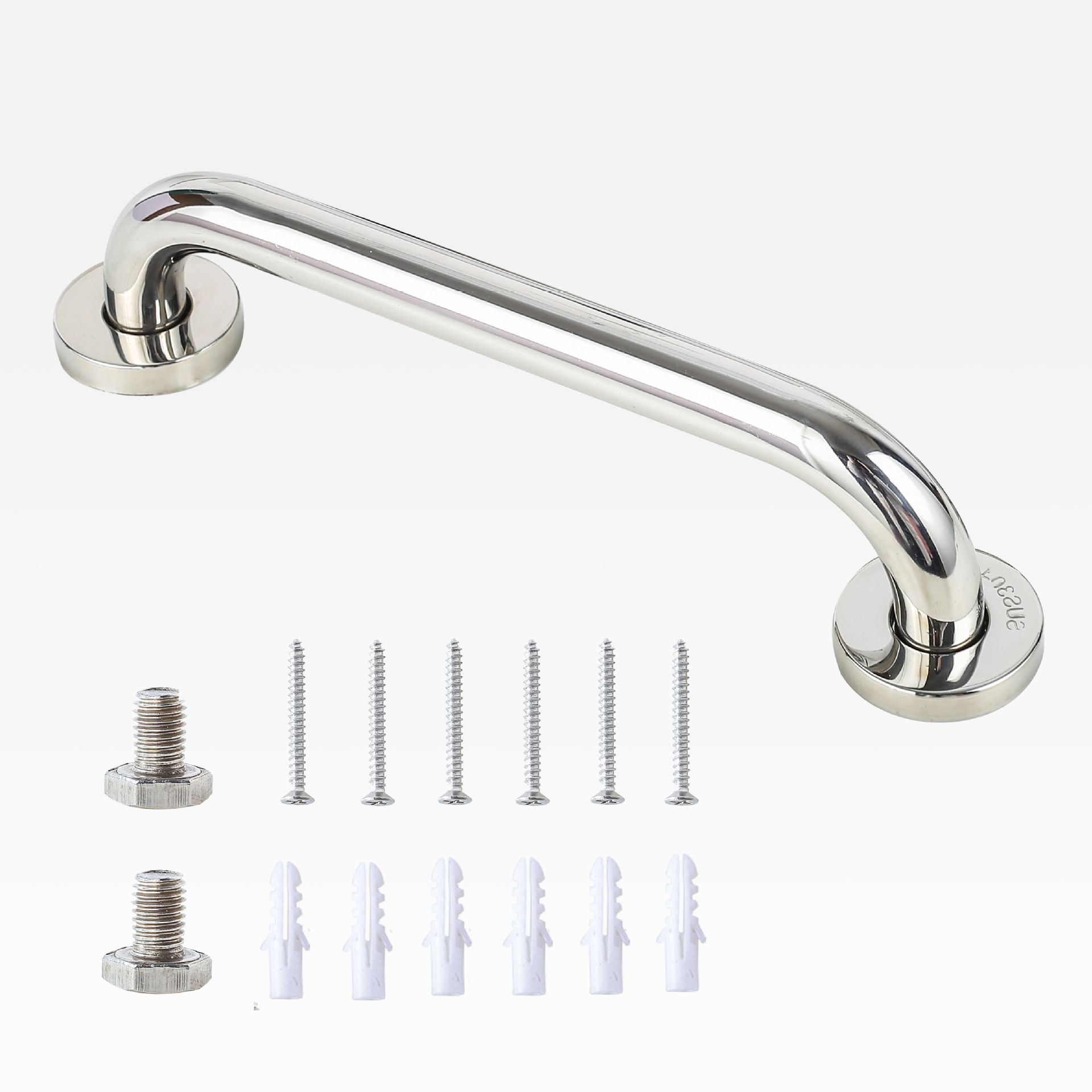 Cross-Border Thickened Stainless Steel Handrails for the Elderly Anti-Slip Handrails Bathroom Toilet Bathroom Toilet Handrails Wholesale