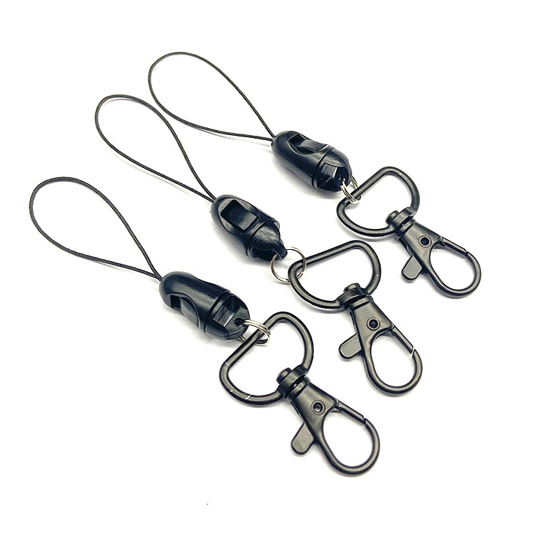 In-Stock Electrophoresis Black Zinc Alloy Dog + Landmine Buckle Webbing Brand Buckle Lanyard Buckle Lobster Clasp Bag Hardware Buckle