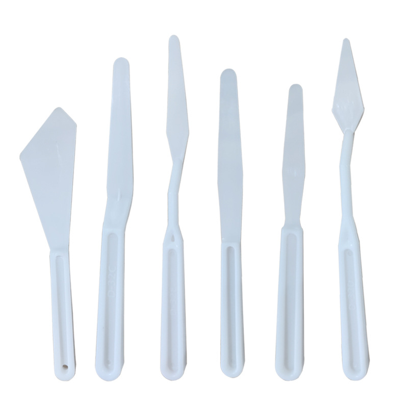 Инструменты для раскрашивания Студенческий пластиковый ручной набор скребков гуаши акриловая живопись акварель гуашь масляная палитра нож