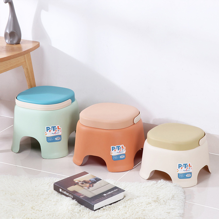 Портативный пластиковый стул, малый стул, креативный низкий стул с ручкой, для ванной, кофейного столика, малой скамейки для смены обуви 4169