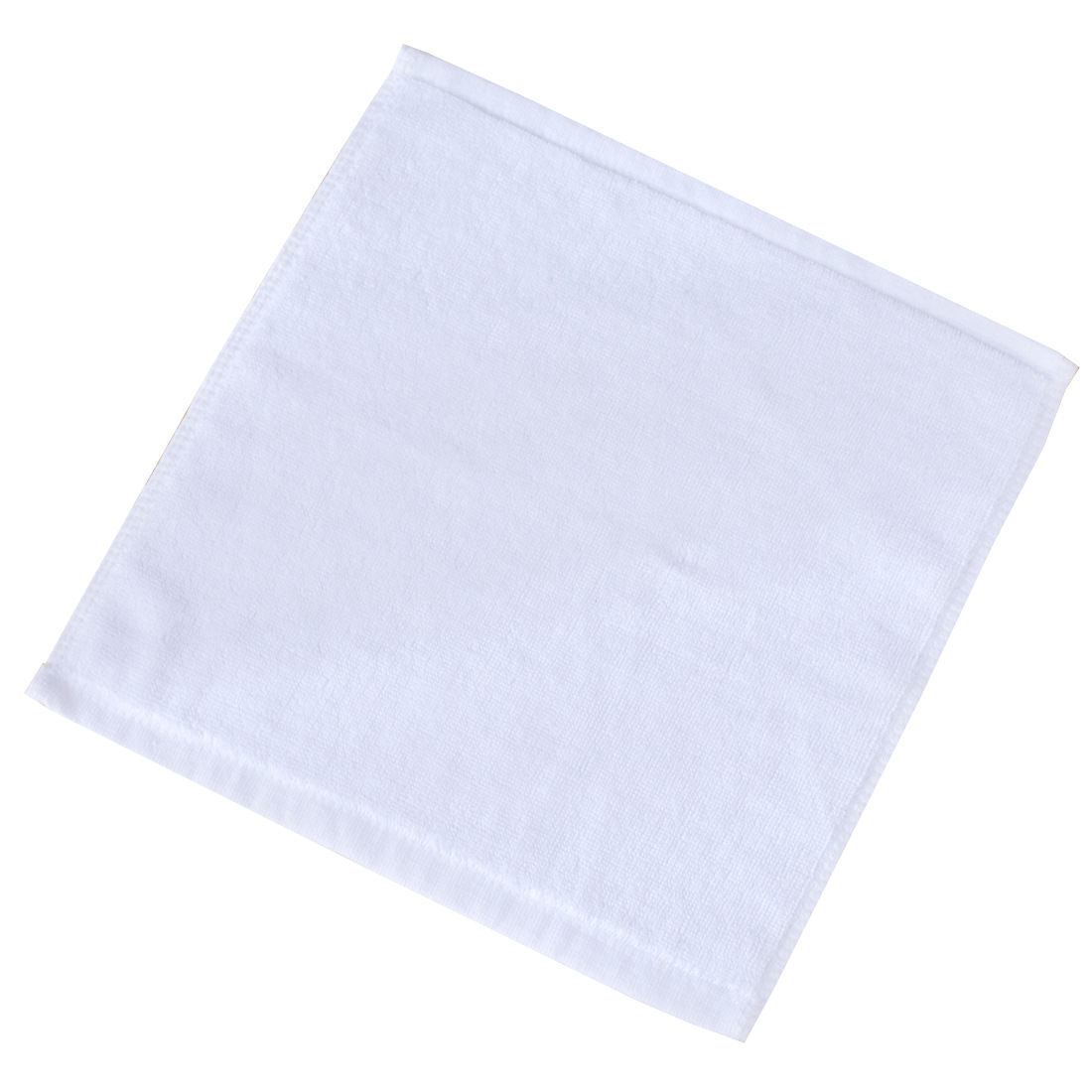 Kindergarten Special Mouth Wiping Kidsren's Square Towel Pure Cotton with Lanyard Pure Cotton Absorbent Hand Wiping Towel Pure Color Thickeneded