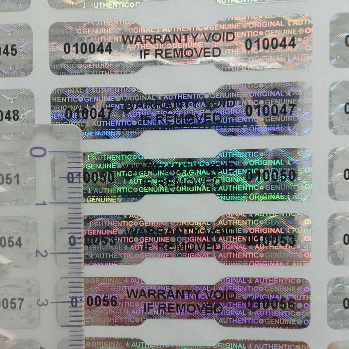 Tear Off Word Anti-Counterfeiting Label Anti-Counterfeiting Sticker Spot Universal Hologram Anti-Counterfeiting Trademark Heroram Label