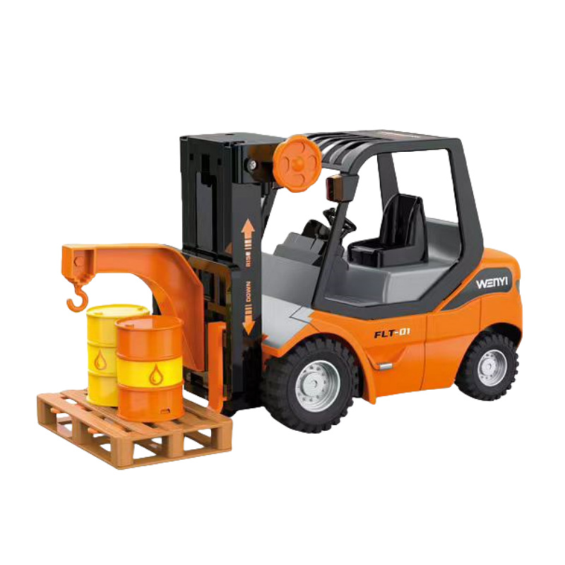 Artistic car playing acousto-optic inertia lifting and unloading truck engineering car imitation track dump truck children's electric model toy