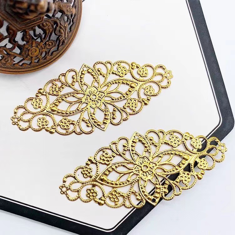DIY antique hair accessories hairpin material package large oval flower piece hair band hairpin Hanfu hair accessories step shake jewelry accessories