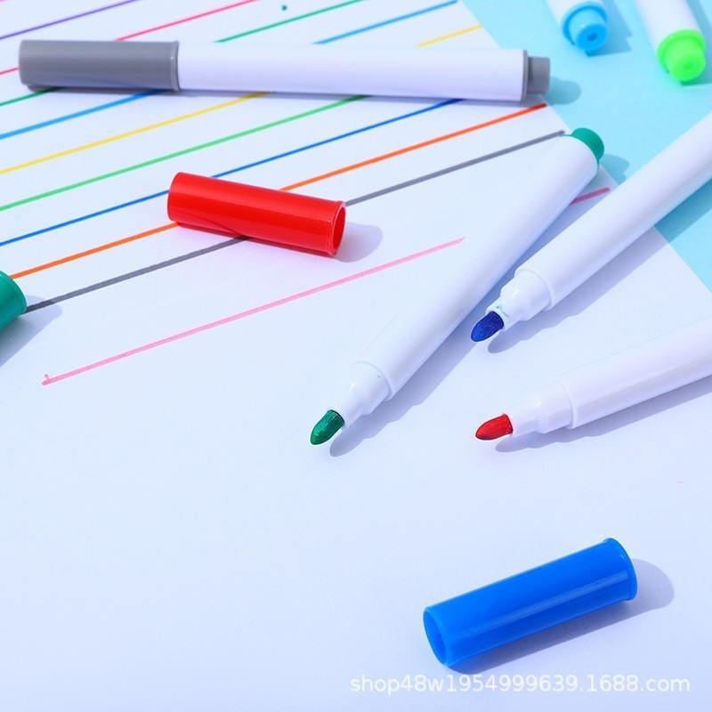 Color Painting Water-Soluble Chalk Liquid Pen 12 Colors Kidsren's Blackboard Pen Liquid Chalk Dust-Free Erasable Water Chalk