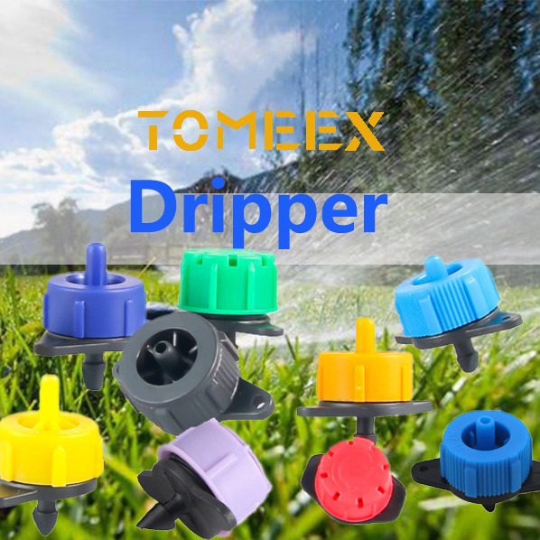 Green Eight-Hole Dripper 0-135L Adjustable Size Drip Irrigation 8-Hole Flow No Backflow! Drip Irrigation Pipe