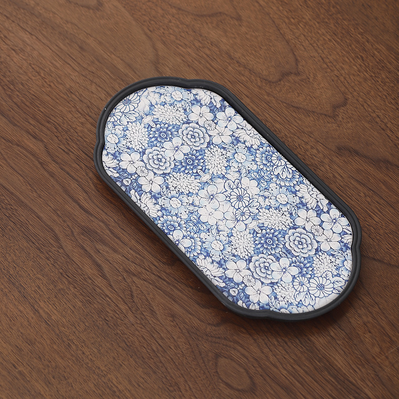 Chinese style suction kettle square dry tea table quick-drying small tea tray coaster tea tray kung fu tea set tea tray