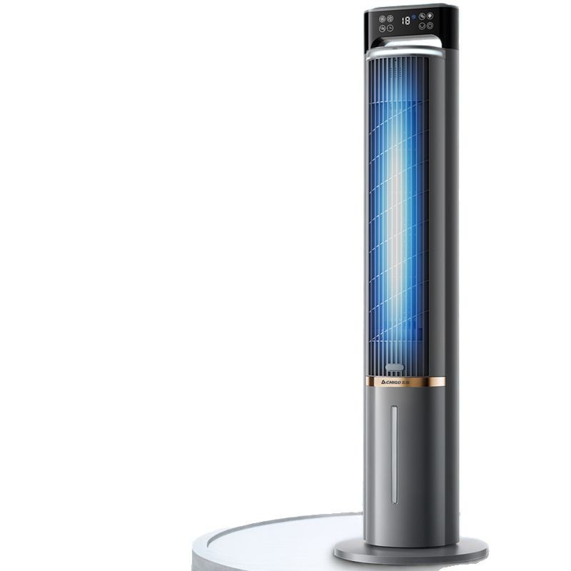 Chigo Air Conditioning Fan Refrigeration Vertical Bladeless Water-Cooled Air Conditioning Electric Fan Household Dormitory Tower Fan Cooling Fan Air Cooler