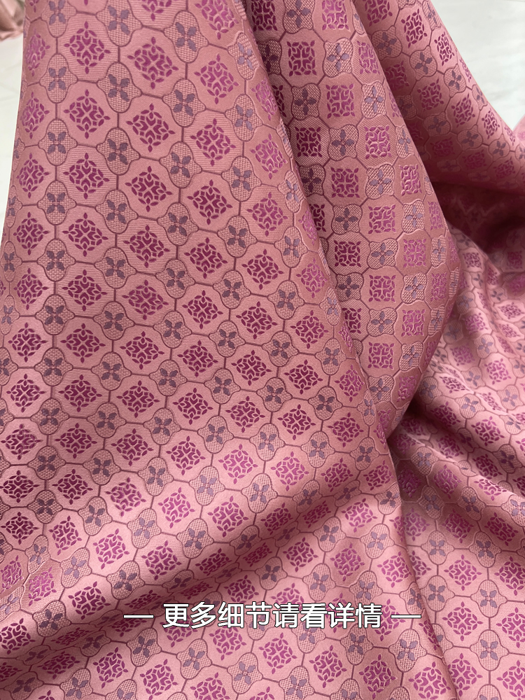 Spring and Summer Chinese Style Full Silk Hangjin Fabric 6A Grade Mulberry Silk Tianhua Jade Brocade Dress Flag Cheongsam Fabric