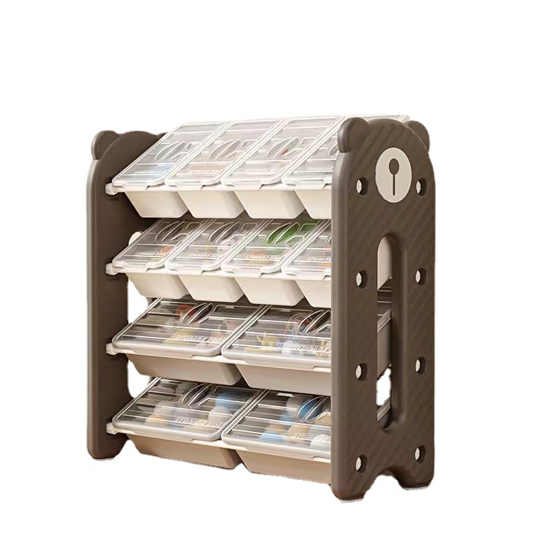 Children's Toy Storage Rack Extra Large Capacity Storage Rack Household Floor-Standing Multi-Layer Storage Cabinet Baby Storage Rack Organization