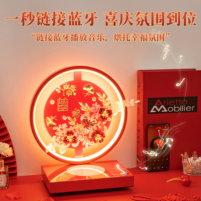Wedding table lamp bedroom bedside lamp wedding room escort lamp wedding red everbright lamp wedding gift to the new couple
