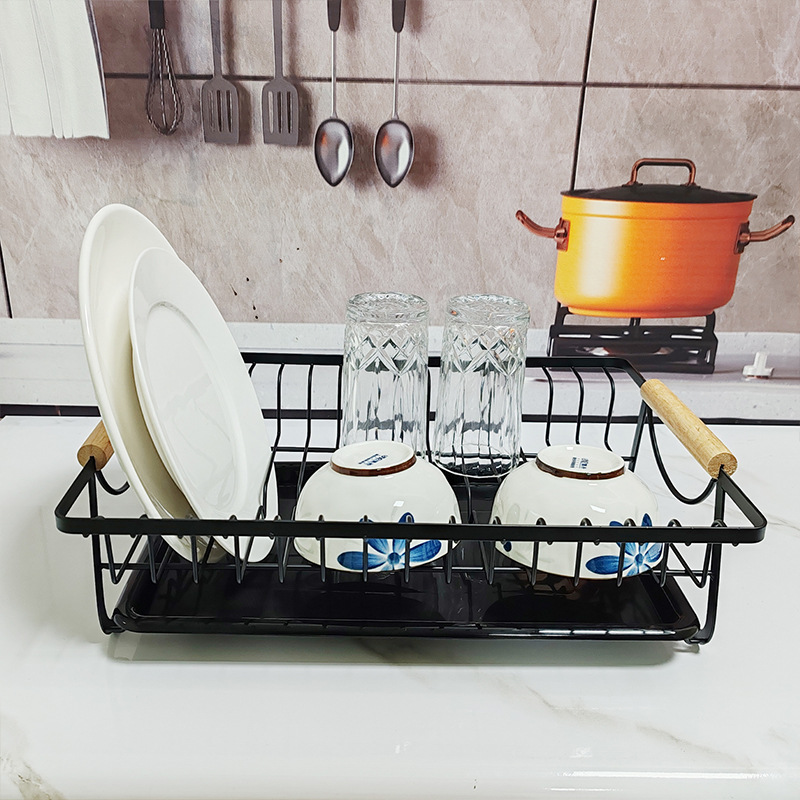 Japanese-style Kitchen Dish Rack Table Top Dish Cabinet Water Filter Storage Rack Dish Storage Basket Dish Rack
