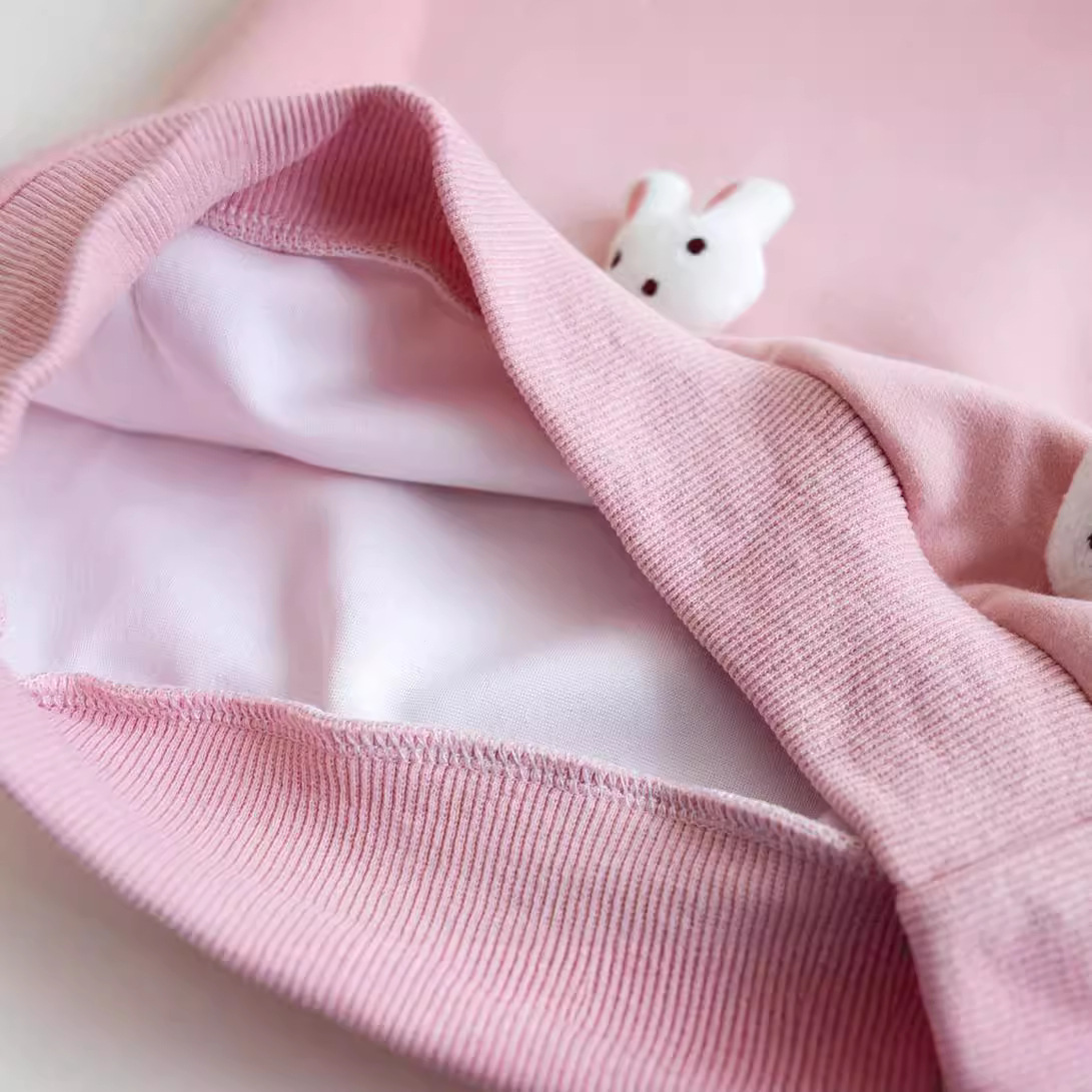 2024 autumn new female baby sweater Korean cartoon little girl top three-dimensional decorative rabbit children's clothing wholesale