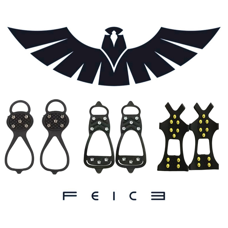 Чехлы для обуви Outdoor Crampons, обувь для льда и снега, альпинистские снеговые когти, 5 зубьев, 8 зубьев, 10 зубьев, нескользящие чехлы для обуви