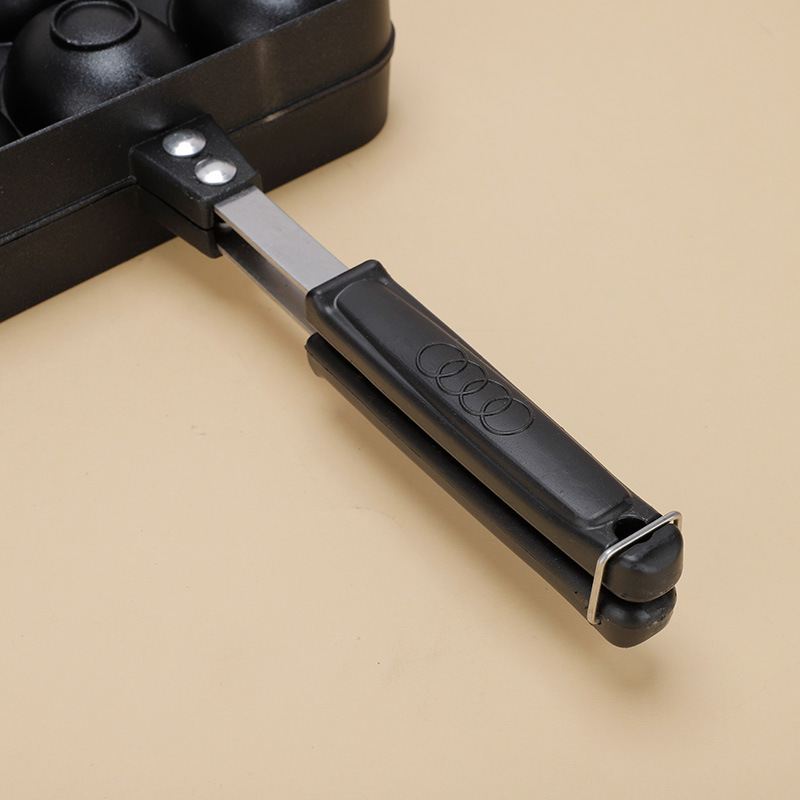 Smiley Egg Waffle Baking Pan Chicken Cake Snack Machine Commercial Stall Flow Heart Burst Smiling Egg Waffle Mold Aluminum