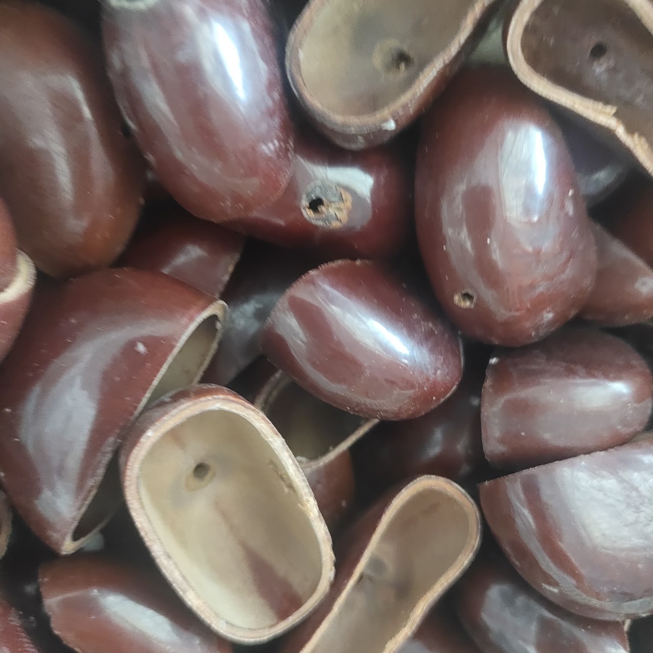 DIY Wind Chime Material Kit with Handmade Fruit Shells for Making Hand-Cranked Bells