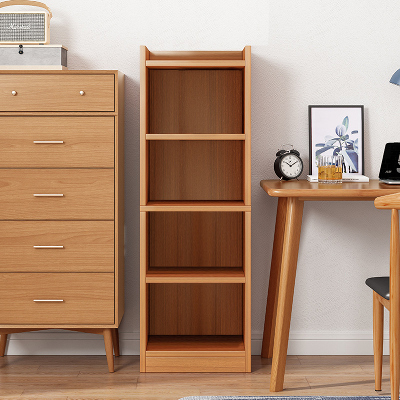 Напольная книжная полка, многослойная, для хранения, с задней стенкой