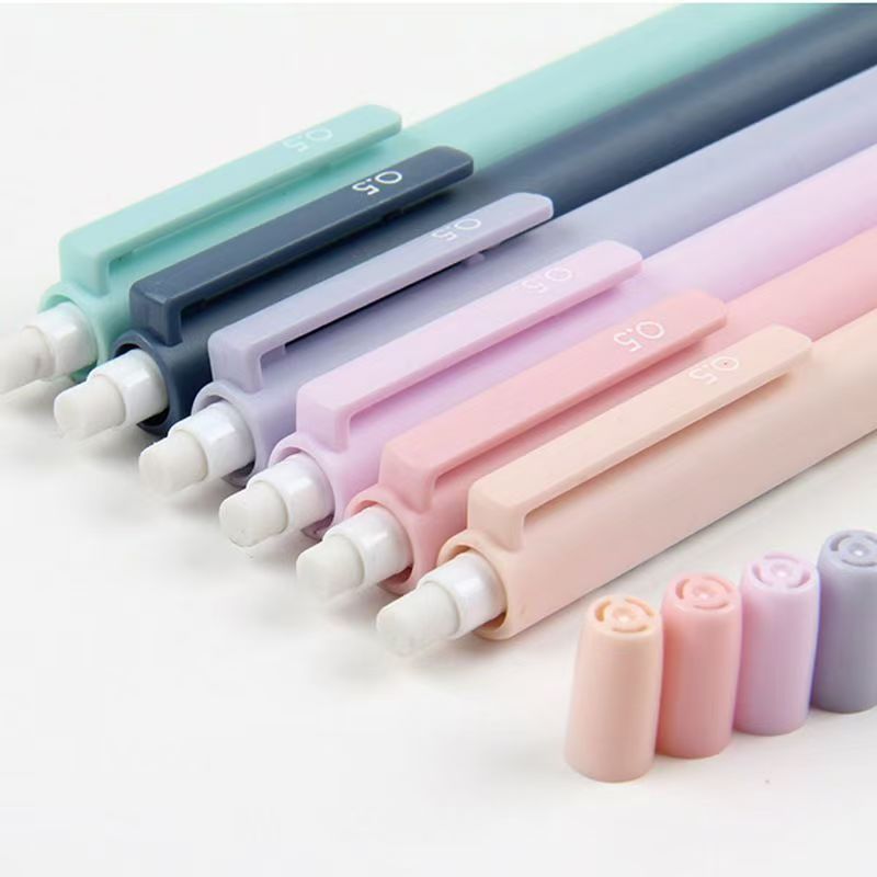 Tianzhuo 01688 Morandi color movable pencil triangle rod color pen rod simple automatic pen 0.5/0.7mm