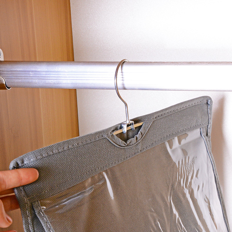 Double-Sided Six-Layer Bag Hanging Organizer Handbag Storage Bag Hanging Multi-Layer Transparent Dustproof Bag Available in Multiple Colors