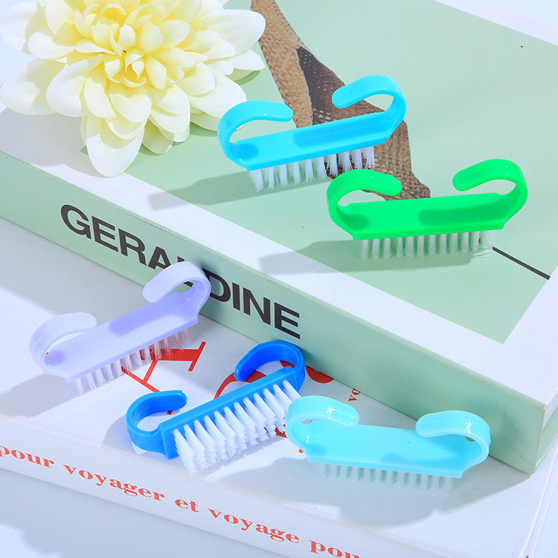 Nail brush manufacturers nail tools small size horn brush transparent horn brush cleaning dust plastic small gift brush