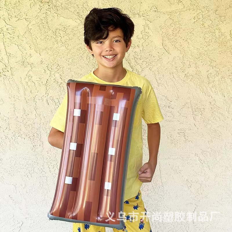 Cross-border hot sale inflatable model weapon axe inflatable pixel weapon inflatable toy lattice sword