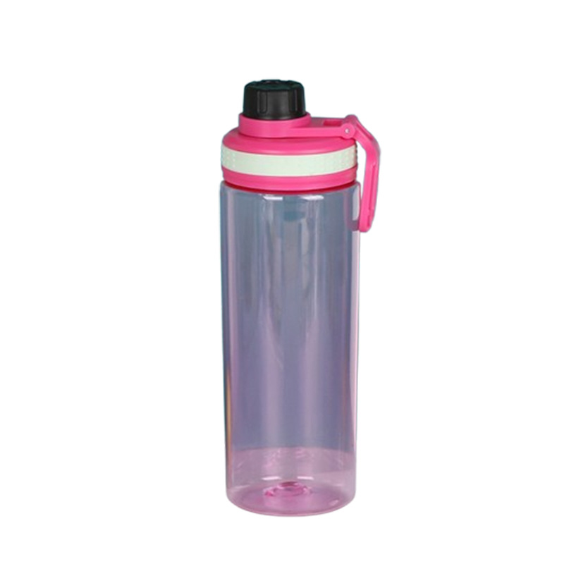 Cross-border Color Transparent Water Cup Portable Fashion Couple Plastic Cup Men's and Women's Outdoor Sports Water Cup Space Cup