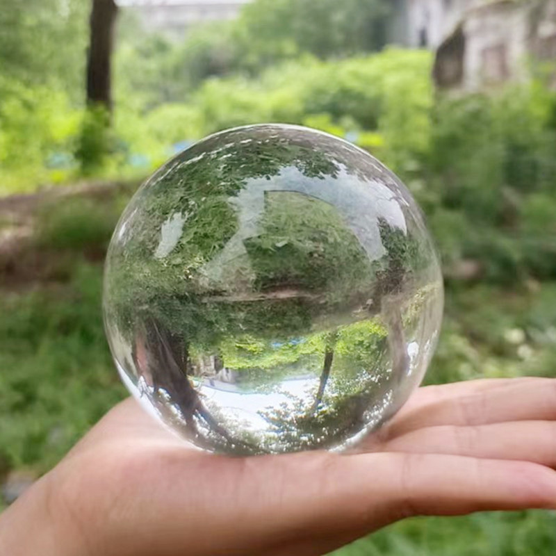 White Crystal Ball Feng Shui Transparent Ball Photo Photography Crystal Glass Ball Home Decoration Living Room Desk Ornaments