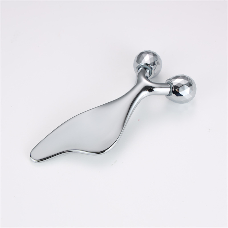 Eye metal roller massager facial scraping massage facial fish head scraping beauty stick