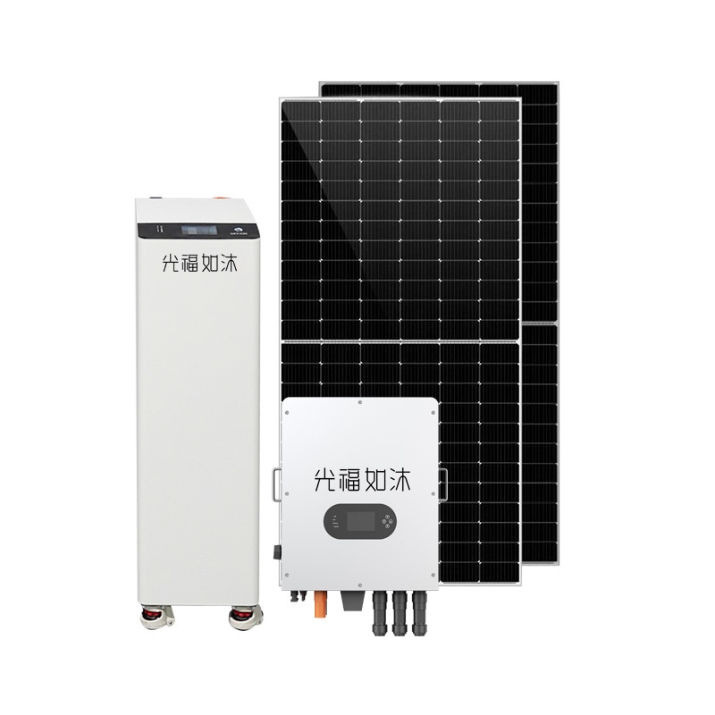 15KW28.66 degree battery balcony photovoltaic power generation system home villa full set of photovoltaic hybrid network system